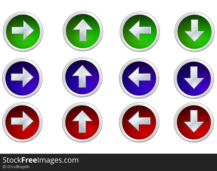 arrows button icon white background