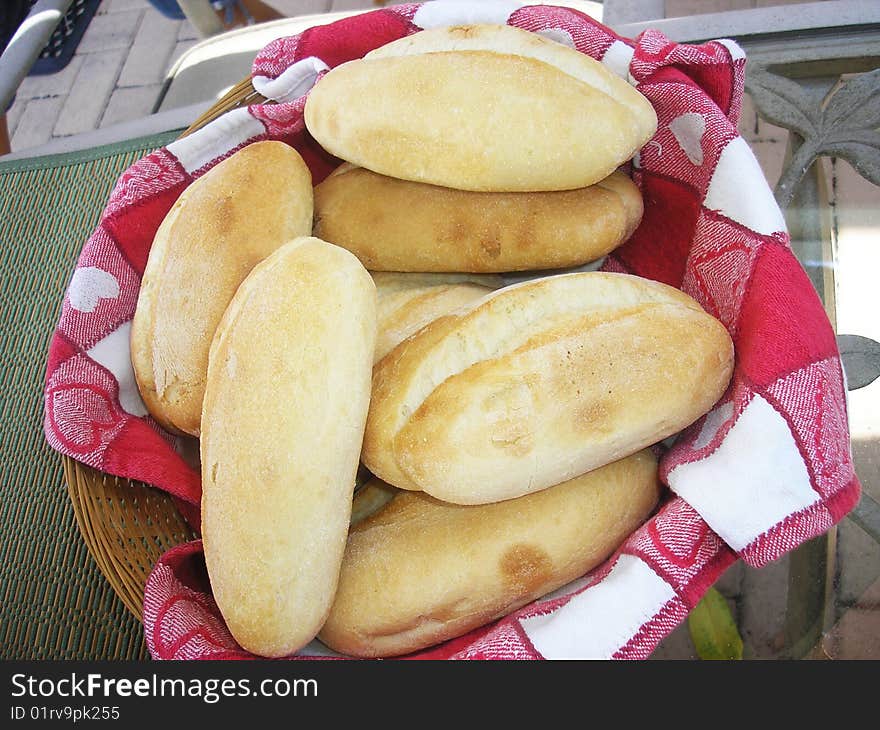 Bread on the table just for friends