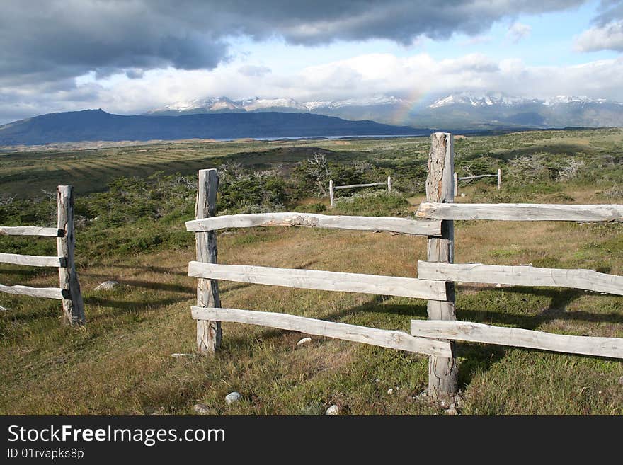 Wood fences from Puerto Natales. Wood fences from Puerto Natales.