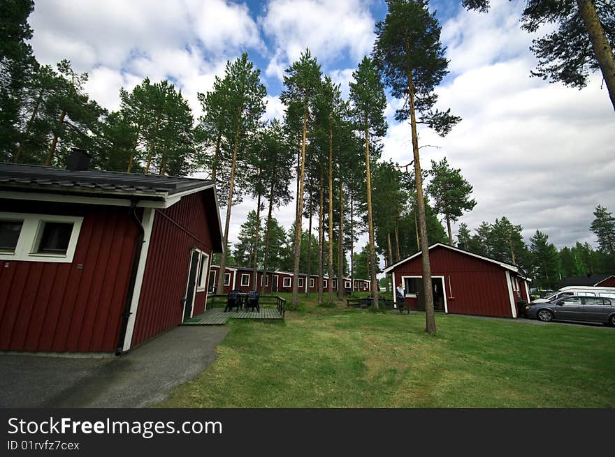 Camp site huts