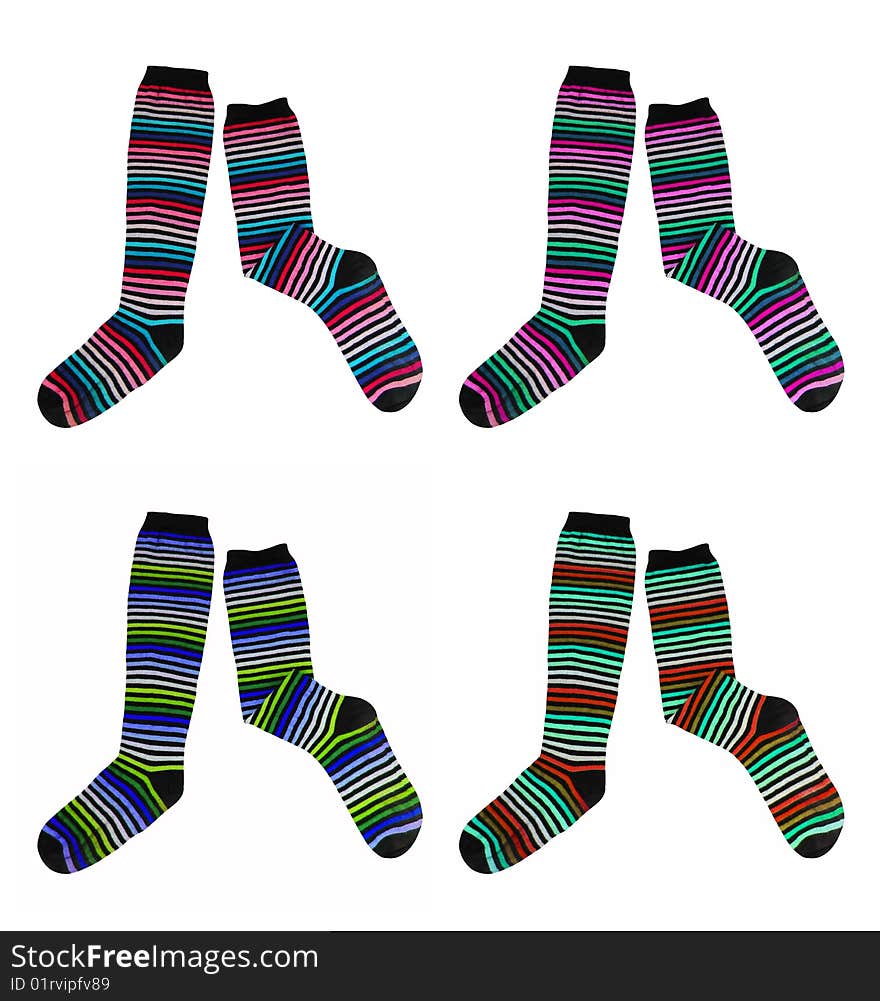 Socks of different colors