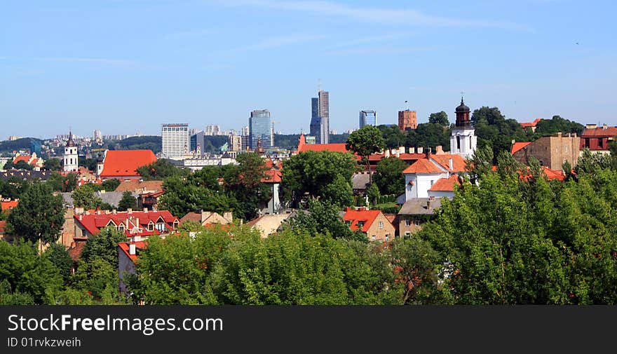 Panorama Of Vilnius, Lithuania