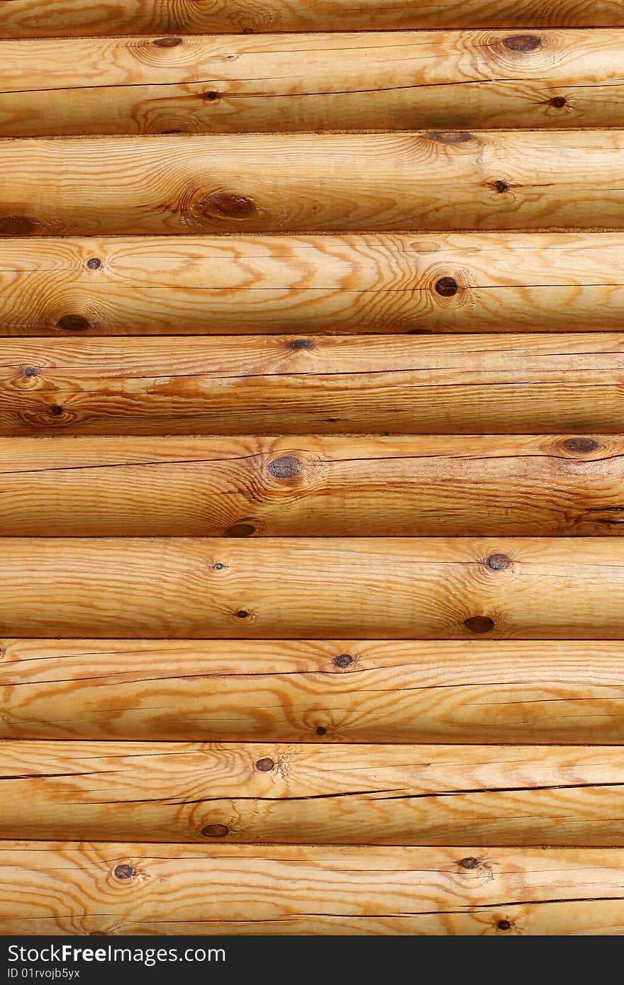 Logs of a wooden house