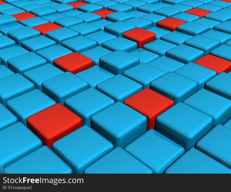 Abstract 3D background for company presentation