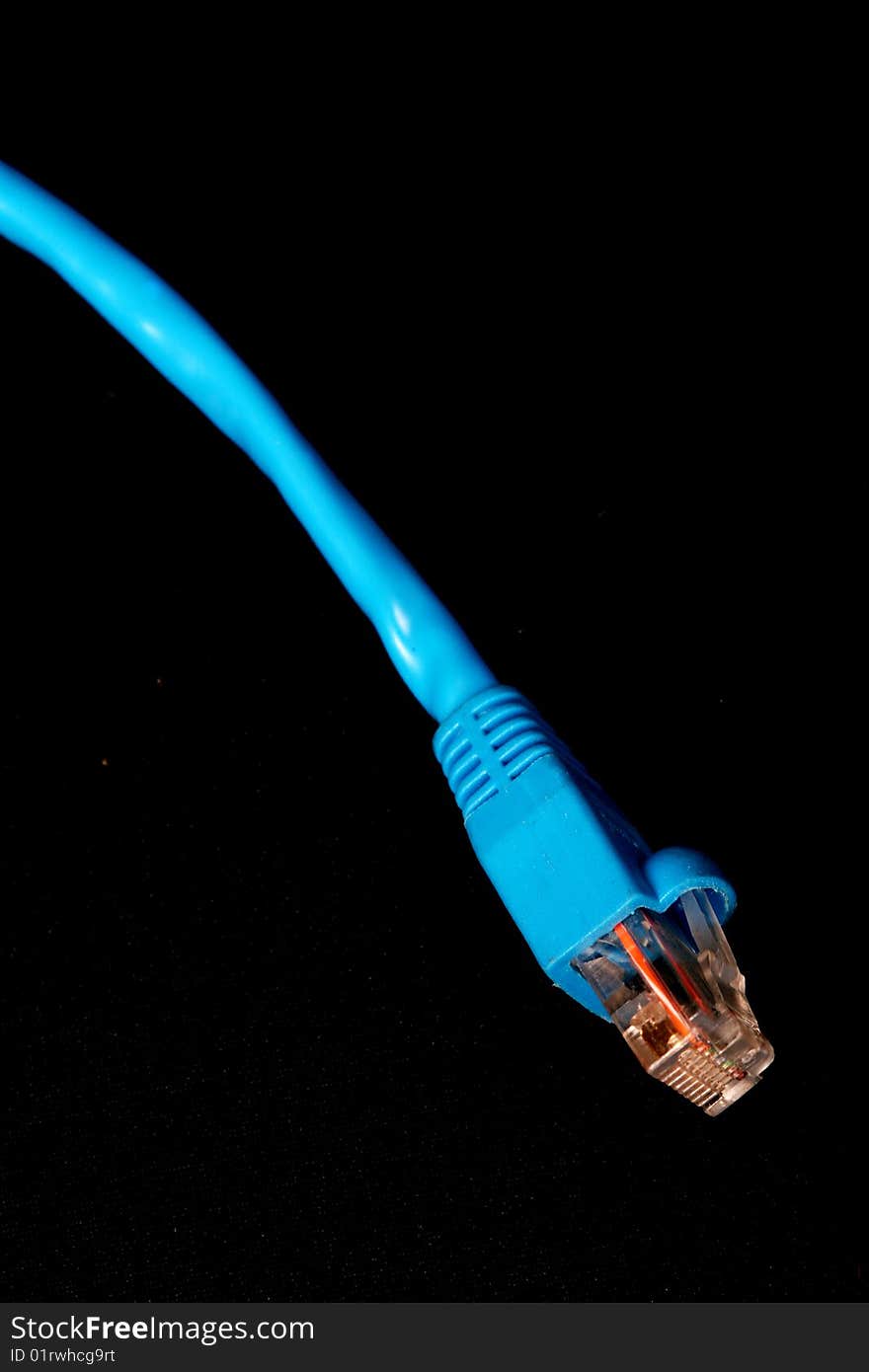 Blue utp cable for use for internet and network connections