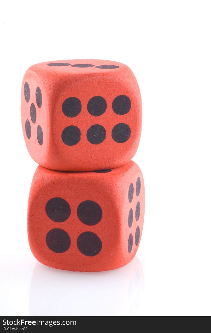 Red dice.