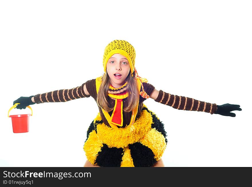 Girl In Bee Dress