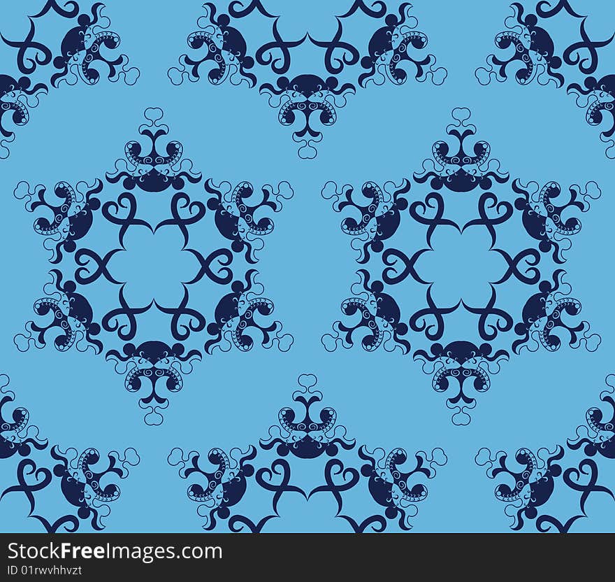 Vector illustration of Seamless Ornament Pattern