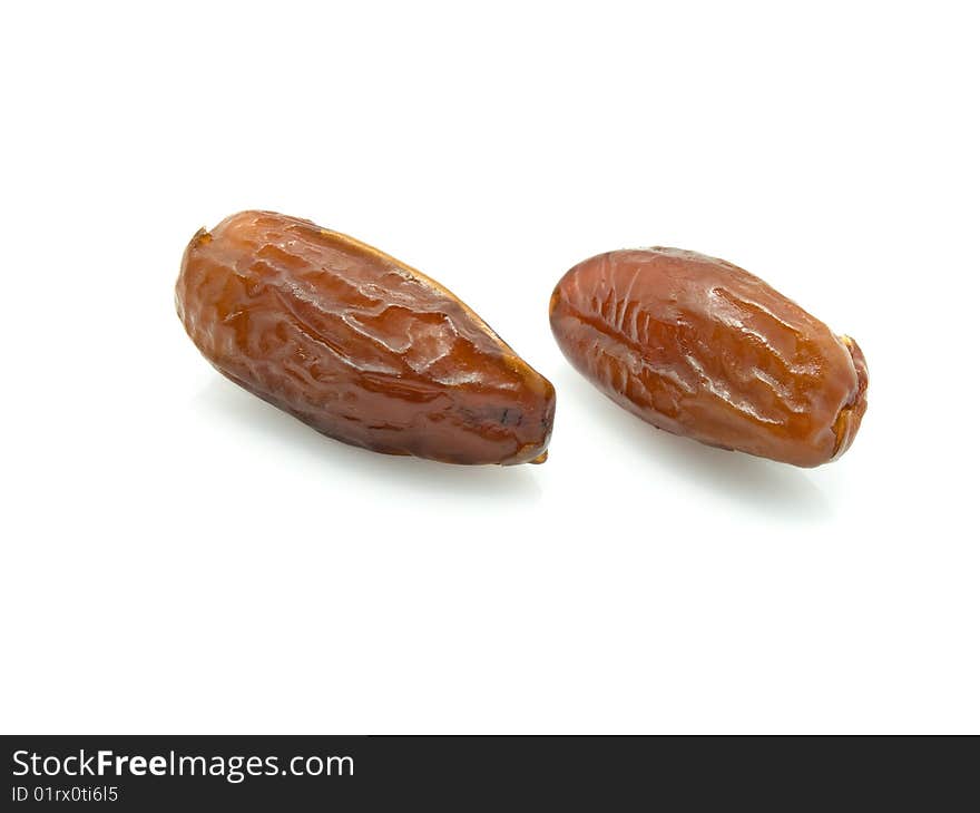 Two Dates On A White Background