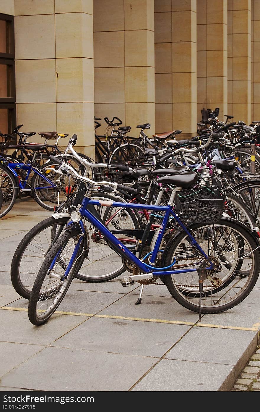 Bicycles at the parking lot