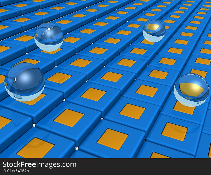 Abstract 3D background for company presentation