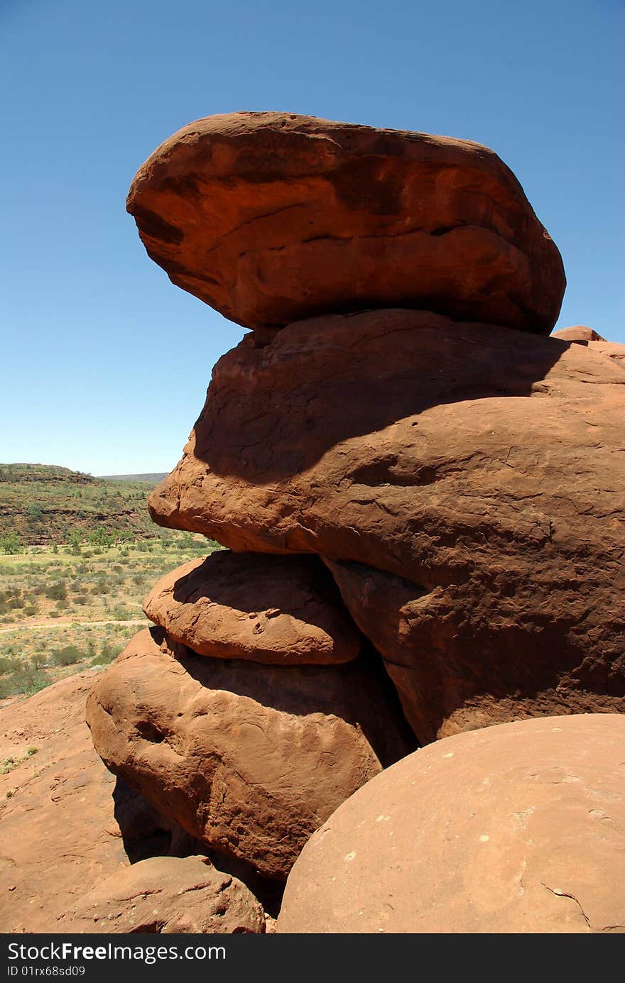 Erosion in Australian Desert