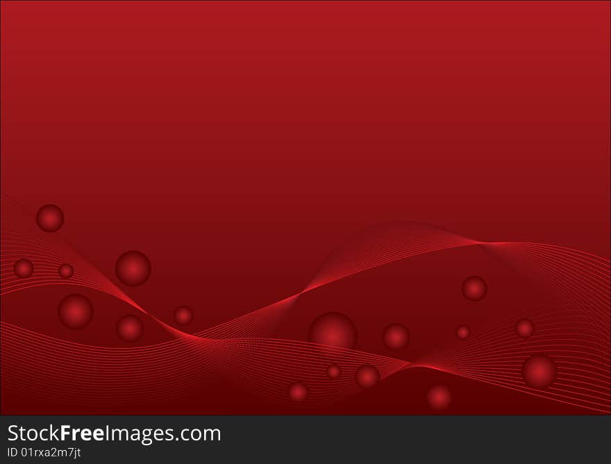 Abstract red background with wave. Abstract red background with wave.