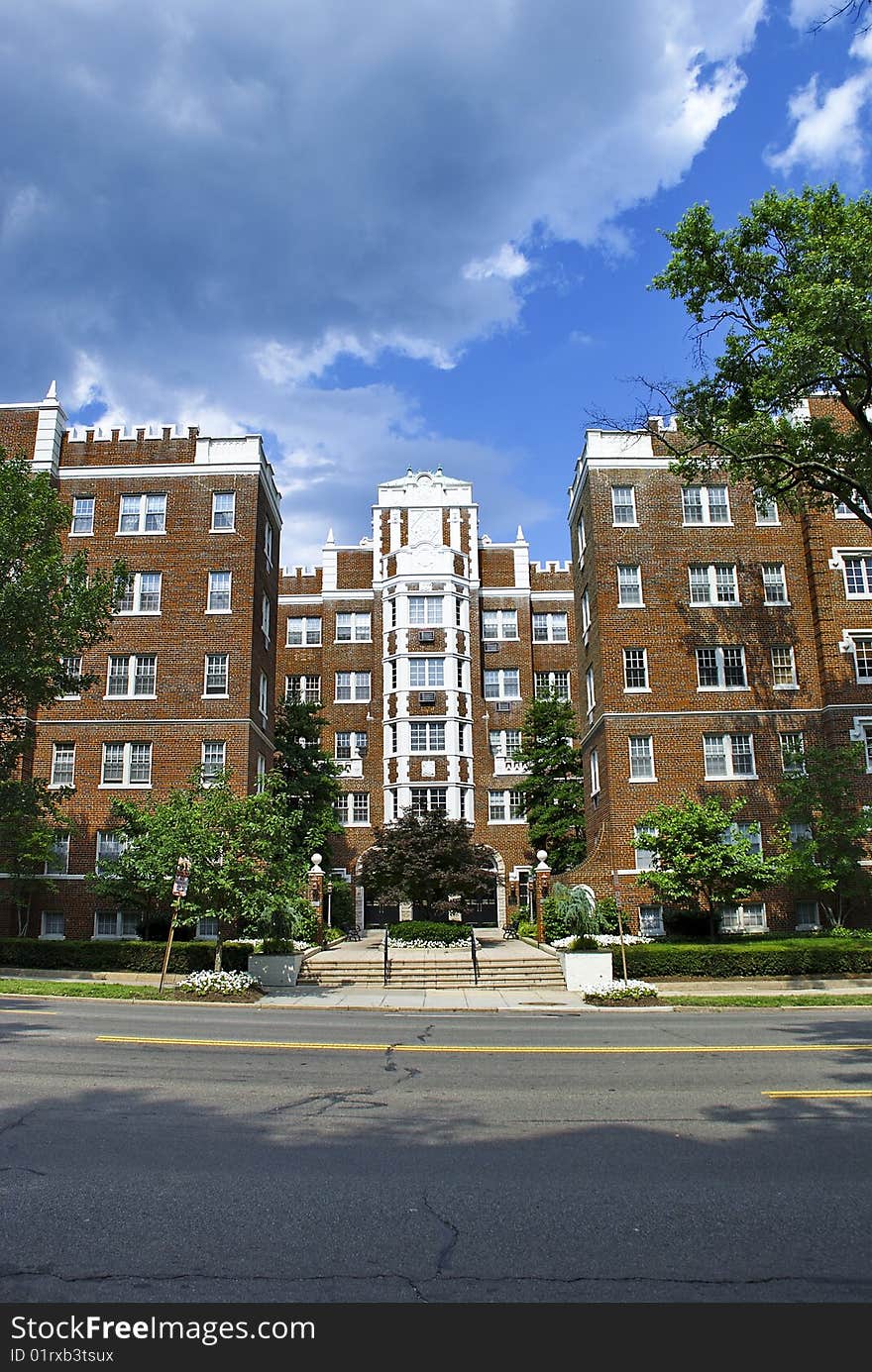 Photo of red brick town house in Washington D.C. Photo of red brick town house in Washington D.C.