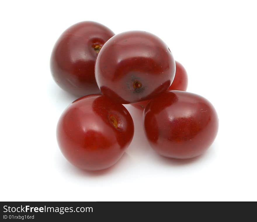 Cherry isolated on white background