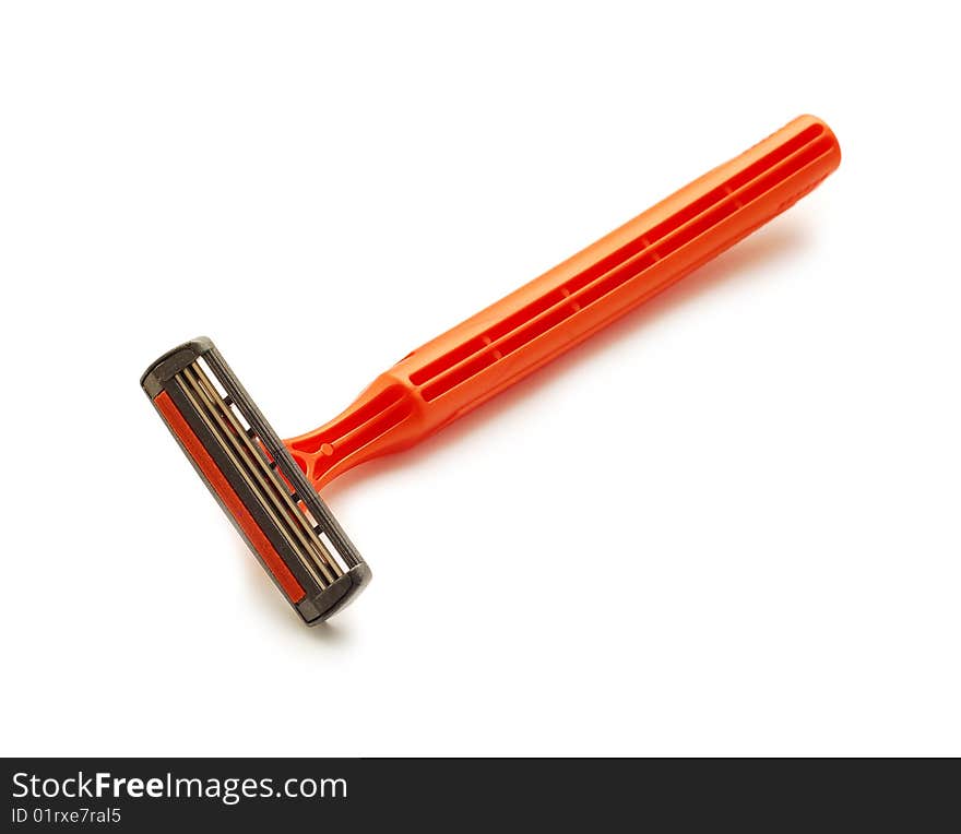 Plastic Razor Isolated