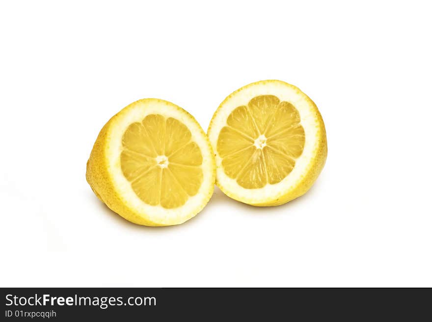 Lemons isolated on the white