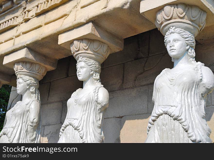 Female statues of Erechtheion Temple