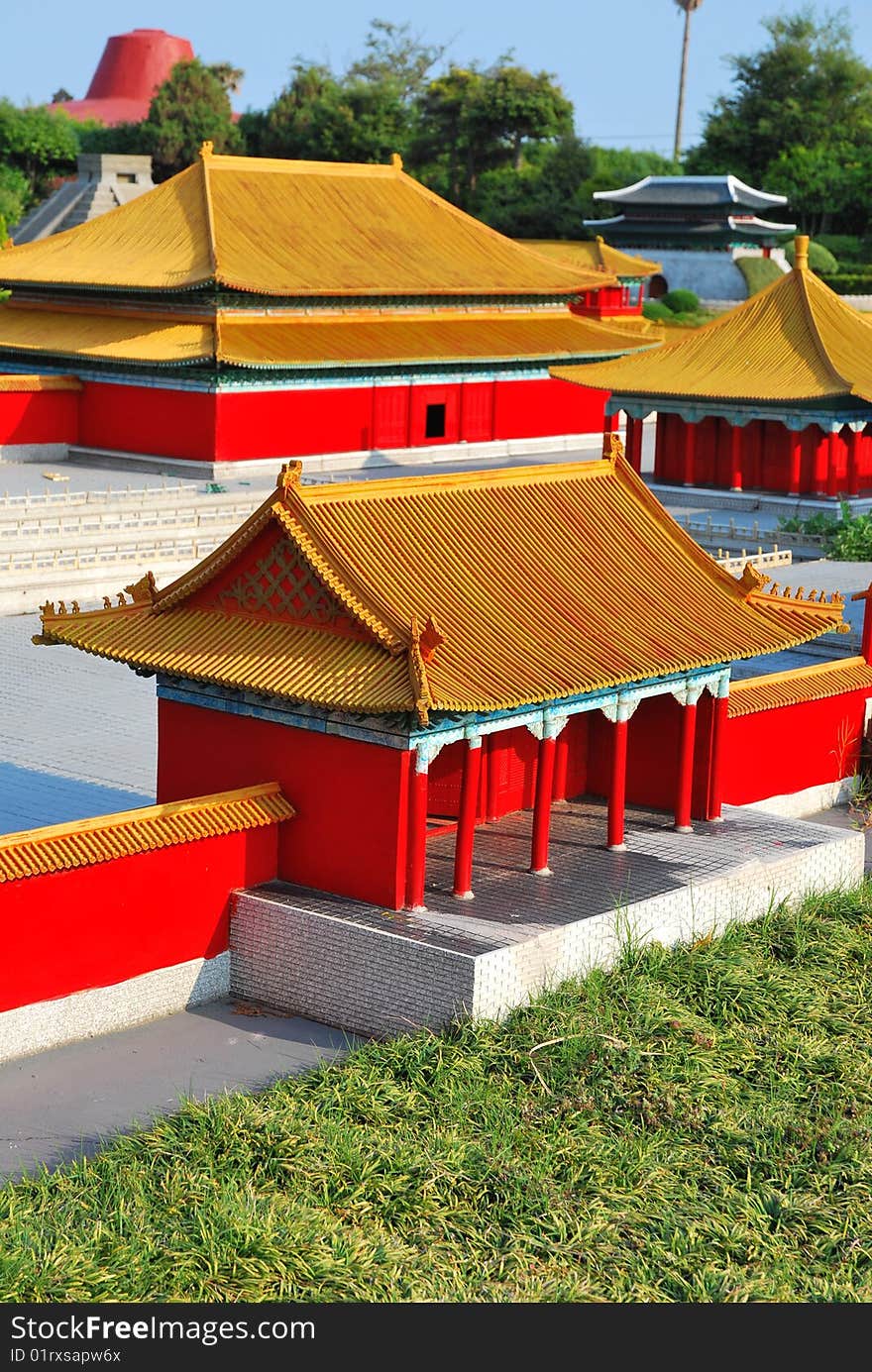 Top view of Chinese style architecture