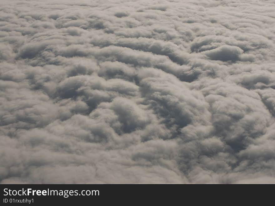 Clouds. View From A Plane.