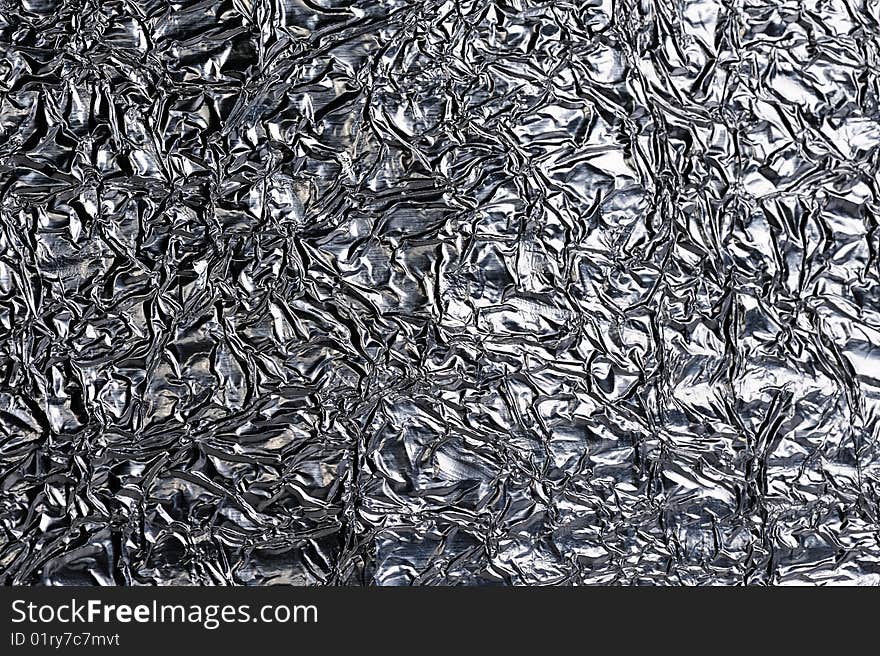 Crumpled foil paper