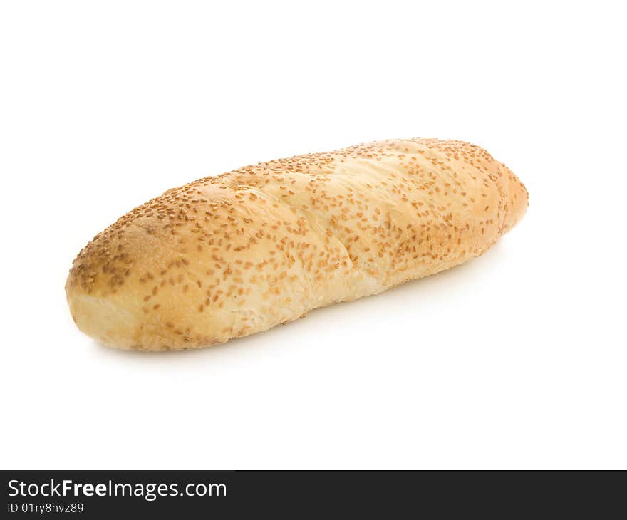 Soft bread isolated on white background