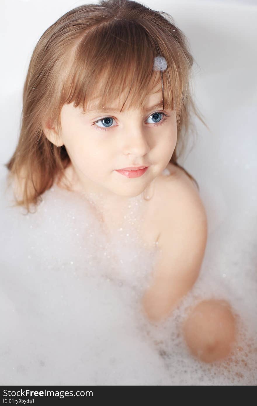 Sweet children taking a bath. Sweet children taking a bath.