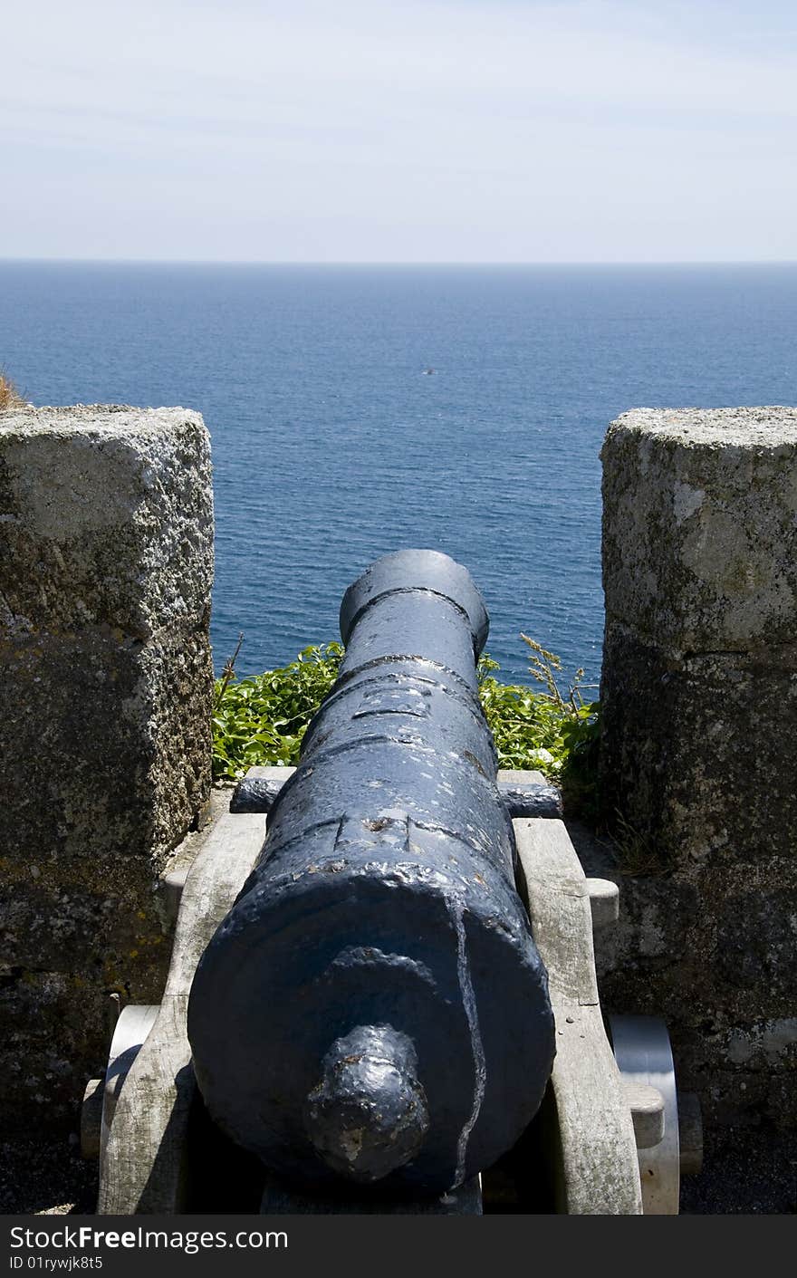 Defence Canons at St Michaels Mount. Defence Canons at St Michaels Mount