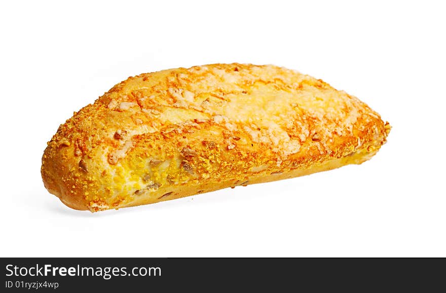 Corn Bread on a white background