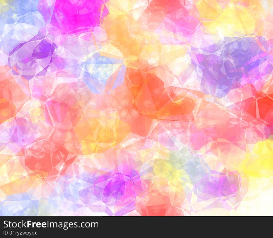 Abstract colorful background, frosted ornament