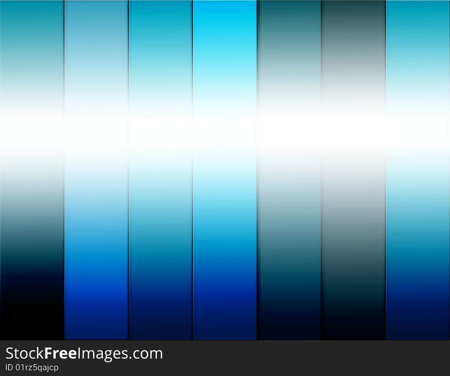 Blue lines with light effects. Abstract background