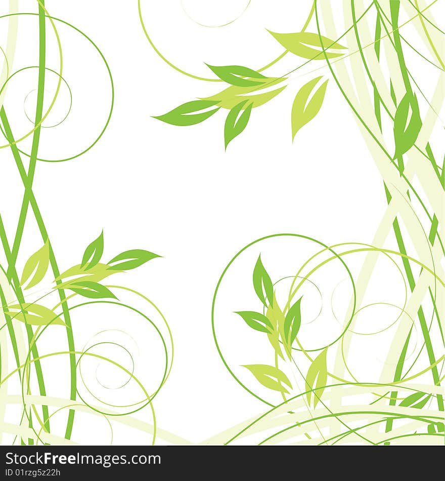 Abstract floral background with place for your text