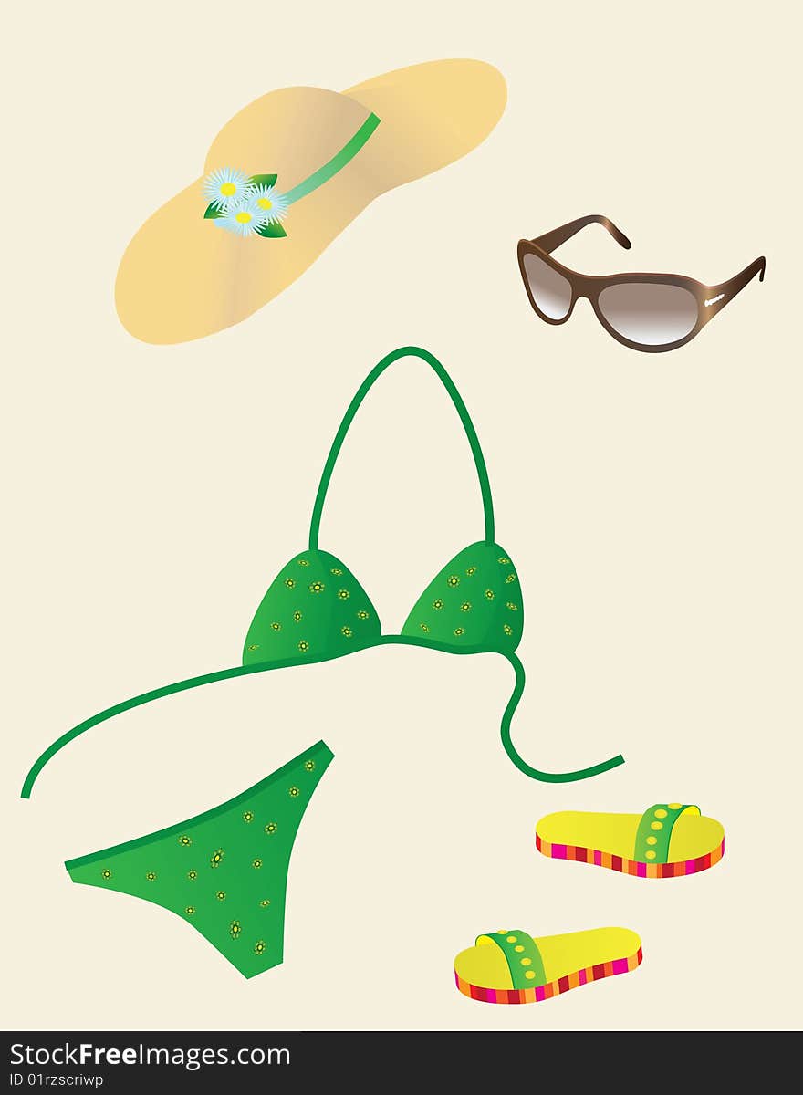 A Set Of Beach Accessories