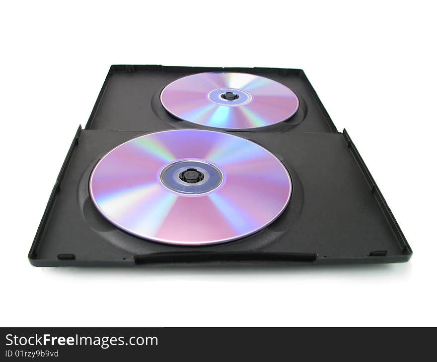 disc cd dvd isolated on white background