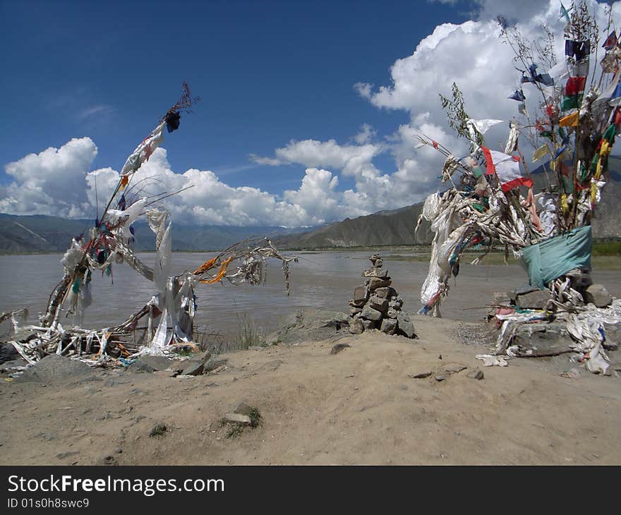 Location of water burial,Brahmaputra.