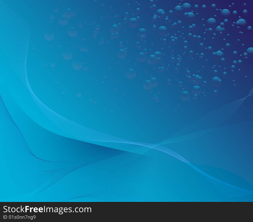 Abstract surreal blue bubble background and wallpaper. Abstract surreal blue bubble background and wallpaper