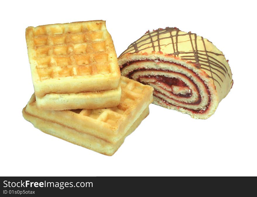 Waffles and roll