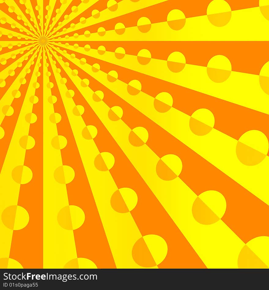 Abstract retro sun pattern background