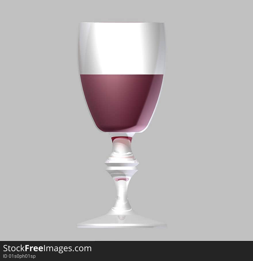 Very nice glass on the dark background. Illustration. Very nice glass on the dark background. Illustration.