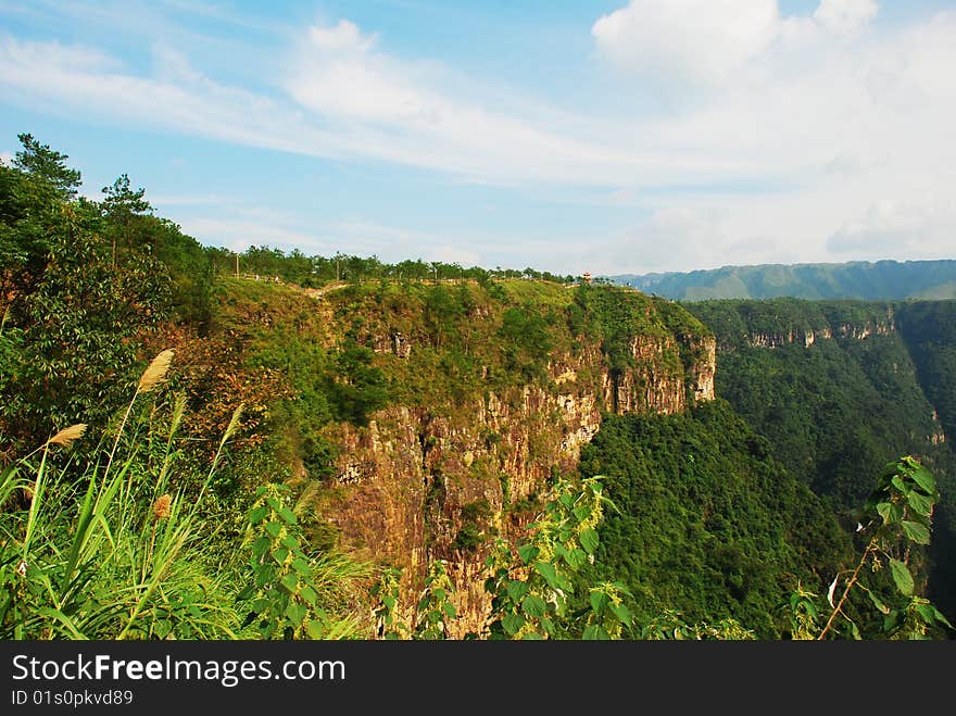 Chinese Guangdong Ruyuan Grand Canyon