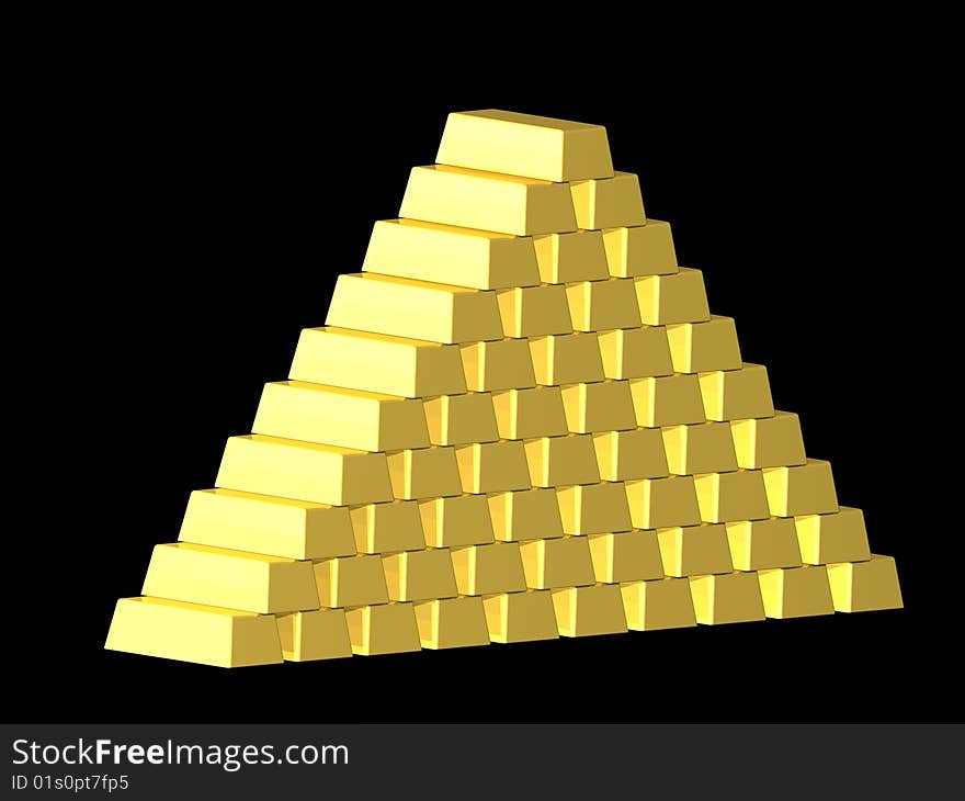 Gold pyramide