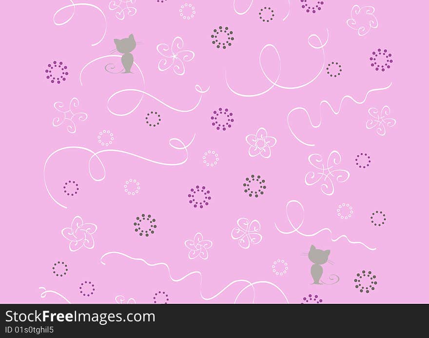 Vector Floral Seamless Pattern