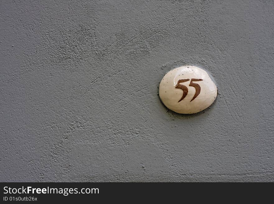 Number 55 On A Wall