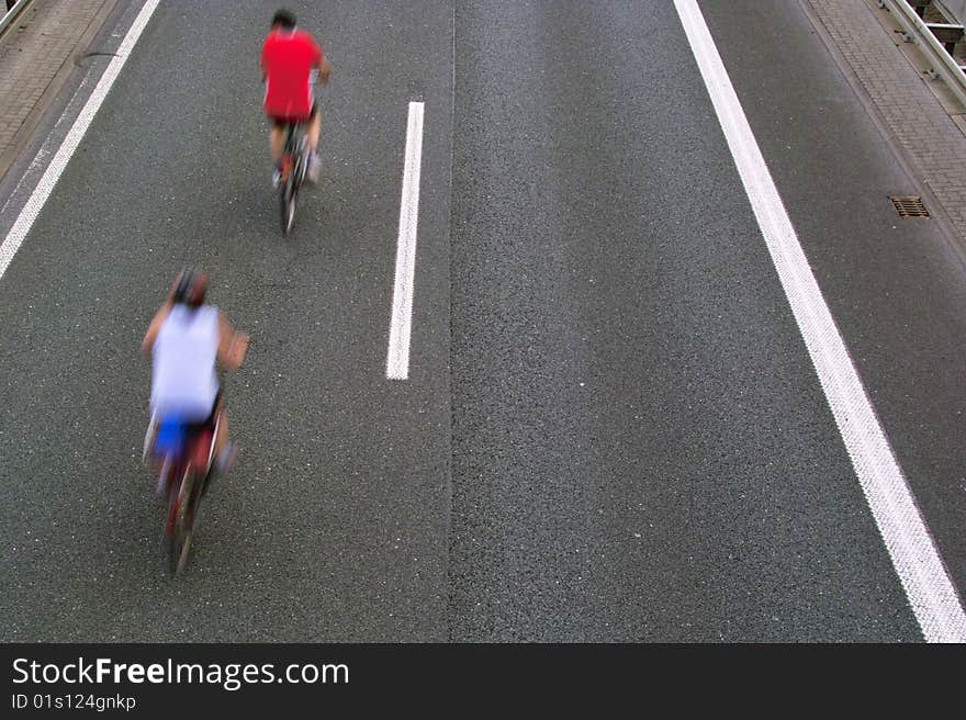 People having a Trip by Bicycle