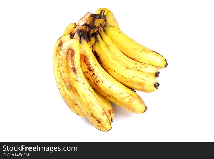 Bananas isolated on white background.