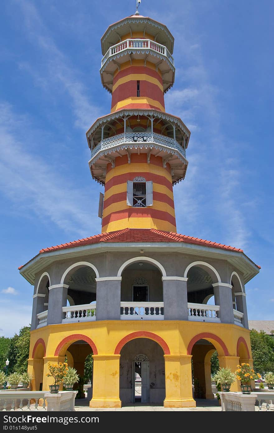 Watchtower In Bangpa-In Palace, Thailand