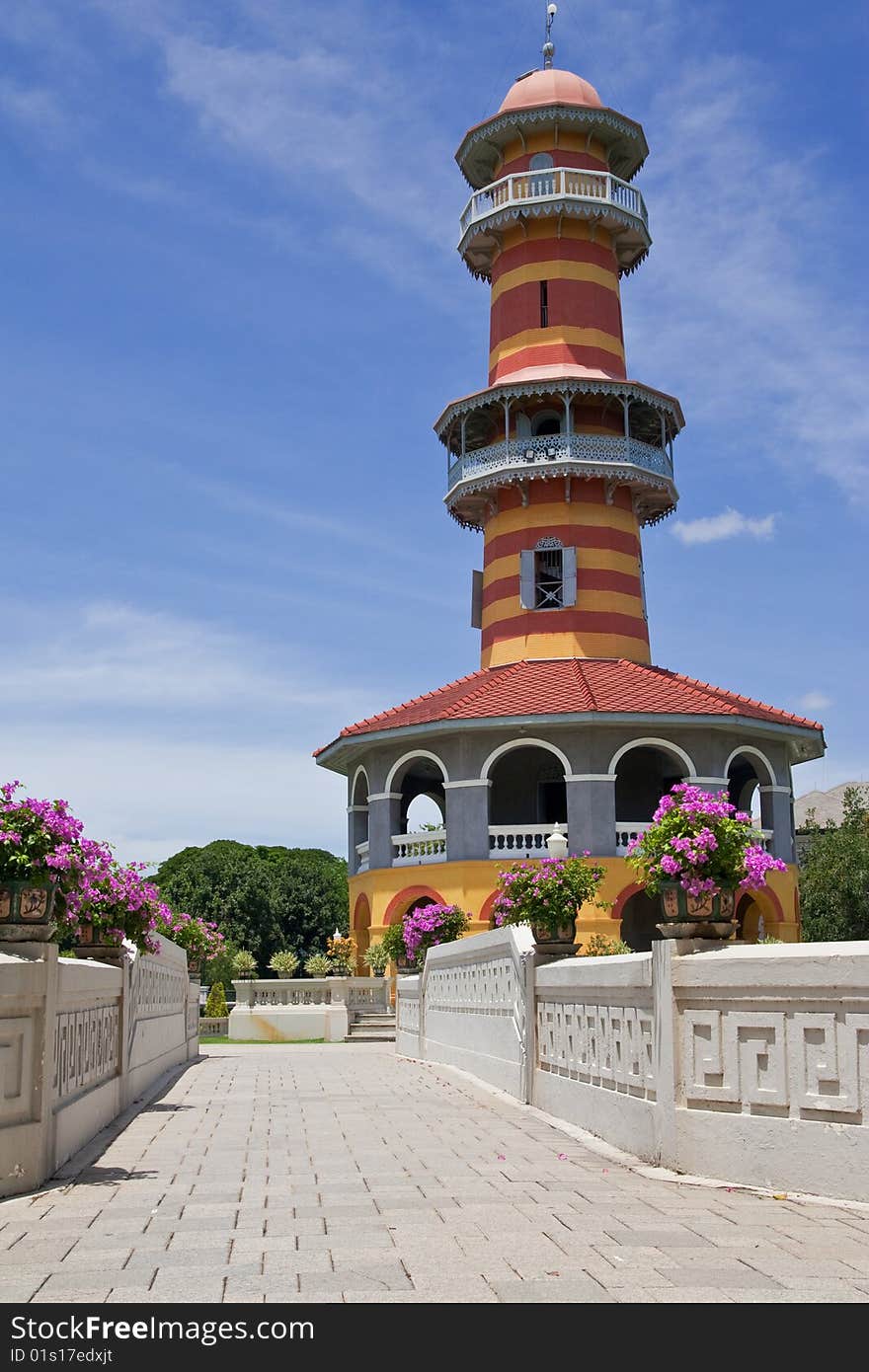 Watchtower In Bangpa-In Palace, Thailand