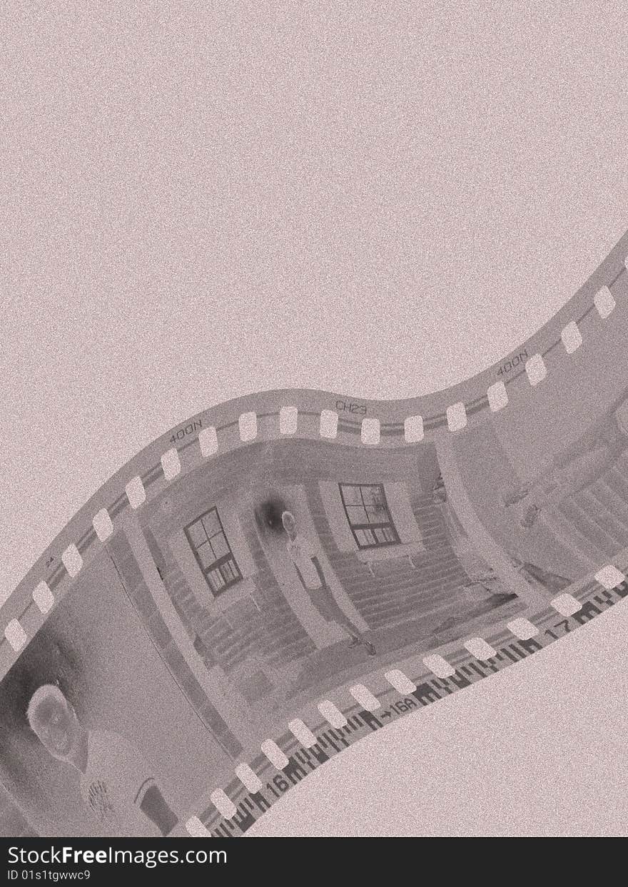 Negative Film Strip Background