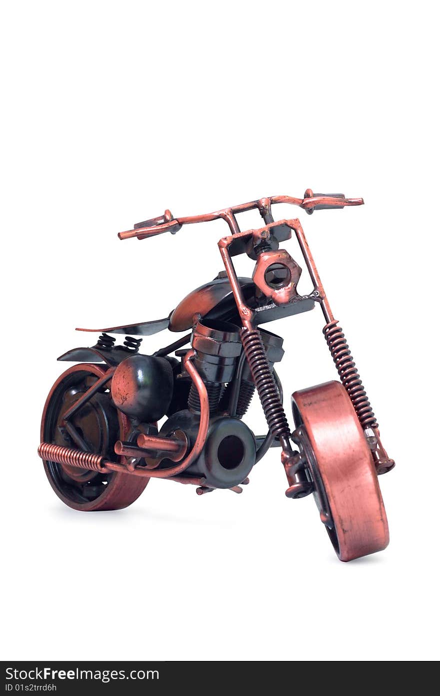 Handmade model of motorcycle