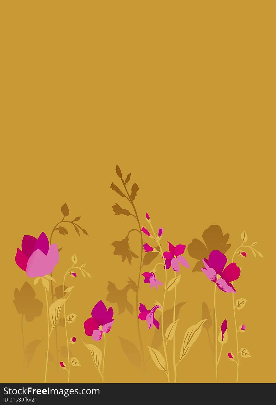 Pink Flowers_bronze